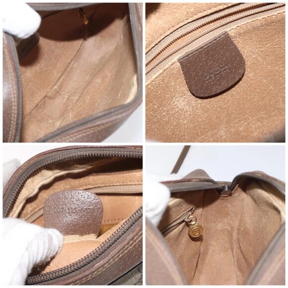 GUCCI GG Supreme Shoulder Bag PVC Beige Gold 007 115 6423 Auth BA3357 - Picture 15 of 16